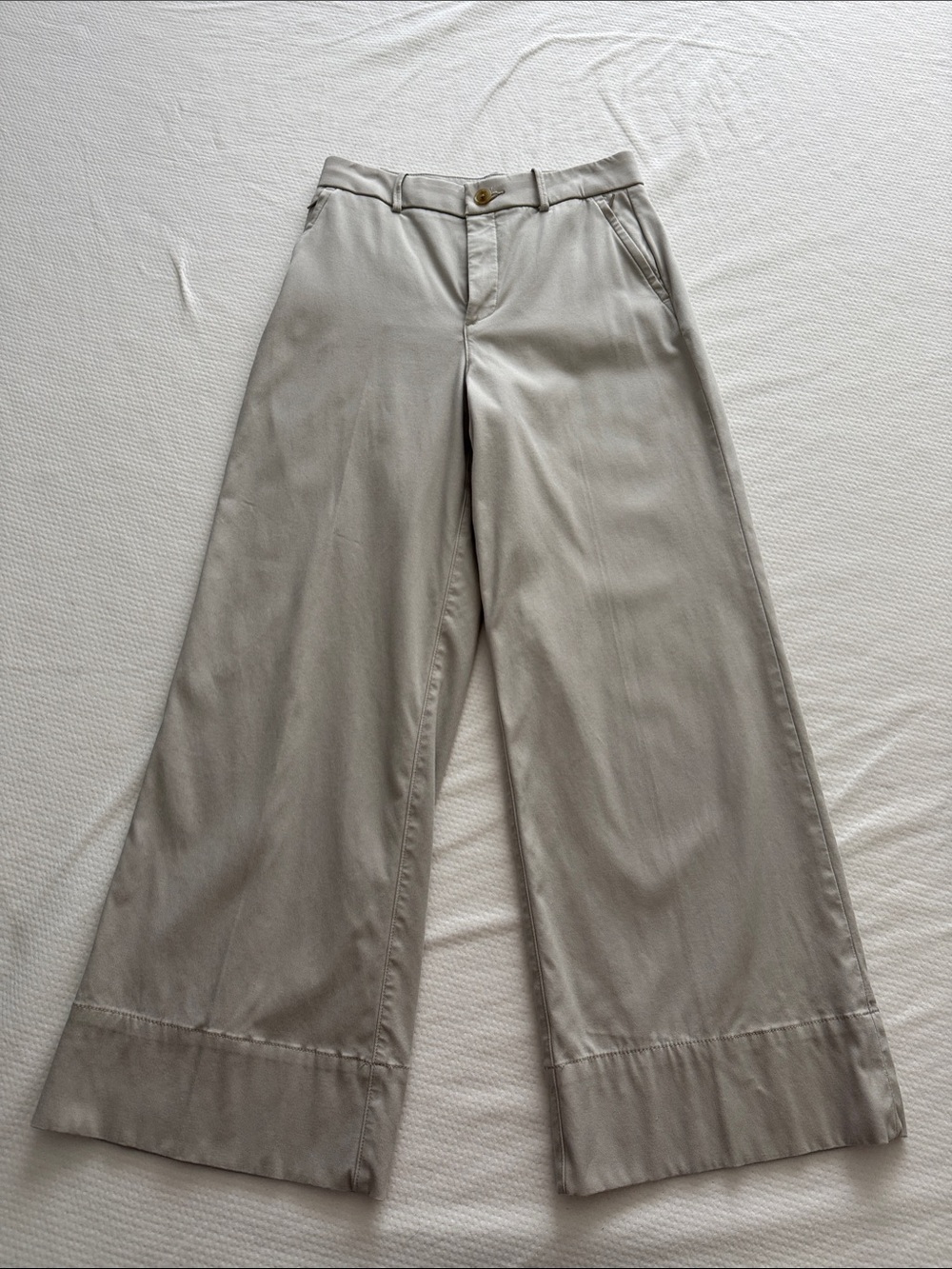 SPANX Wide Leg Pants in Stone